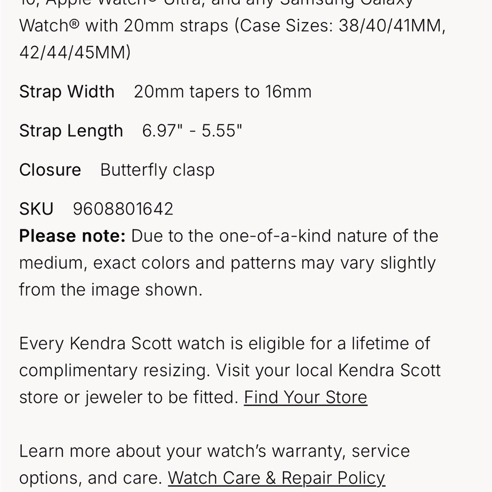 Kendra Scott Alex 5 Link Watch Band-Gold Tone - Picture 13 of 14